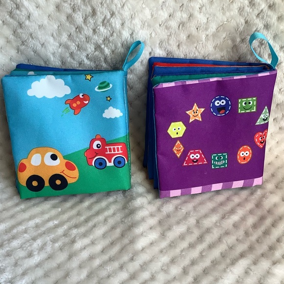 BeeBeeRun Set of Sensory Learning Soft Books Vehicle and Shape - Picture 2 of 6